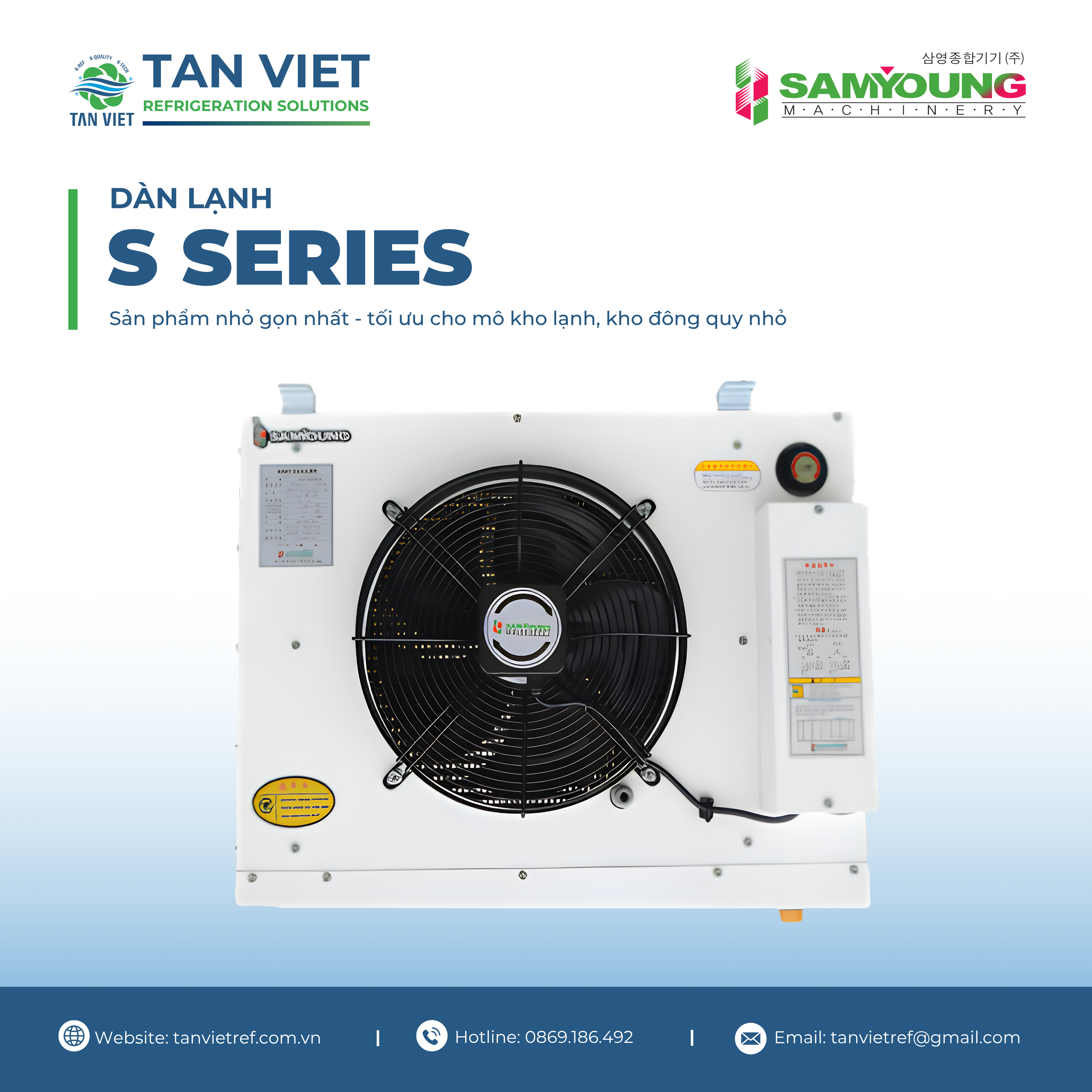 S SERIES SAMYOUNG - DÀN LẠNH SIÊU NHẸ, LẮP TRẦN