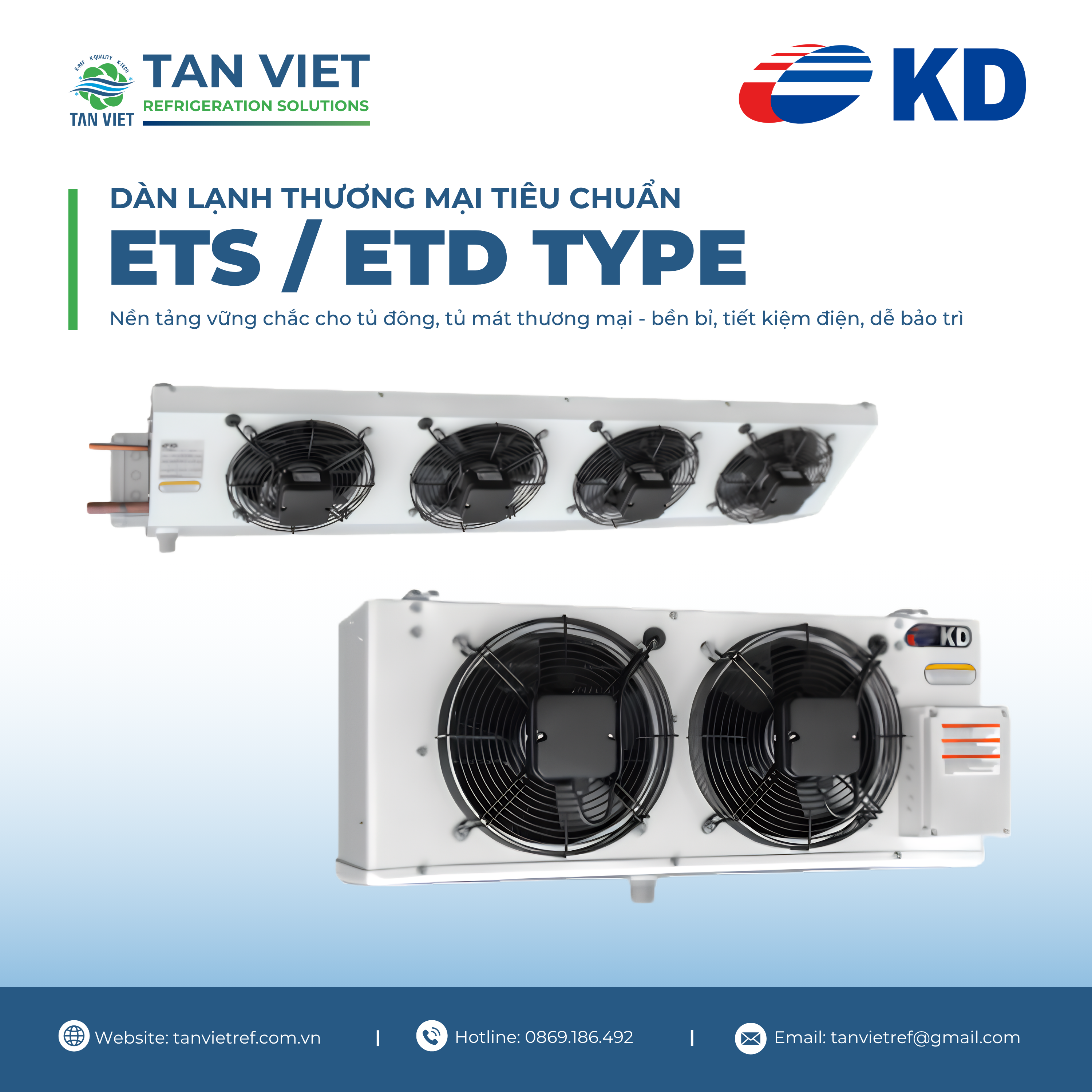 ETS / ETD TYPE - DÀN LẠNH THƯƠNG MẠI TIÊU CHUẨN