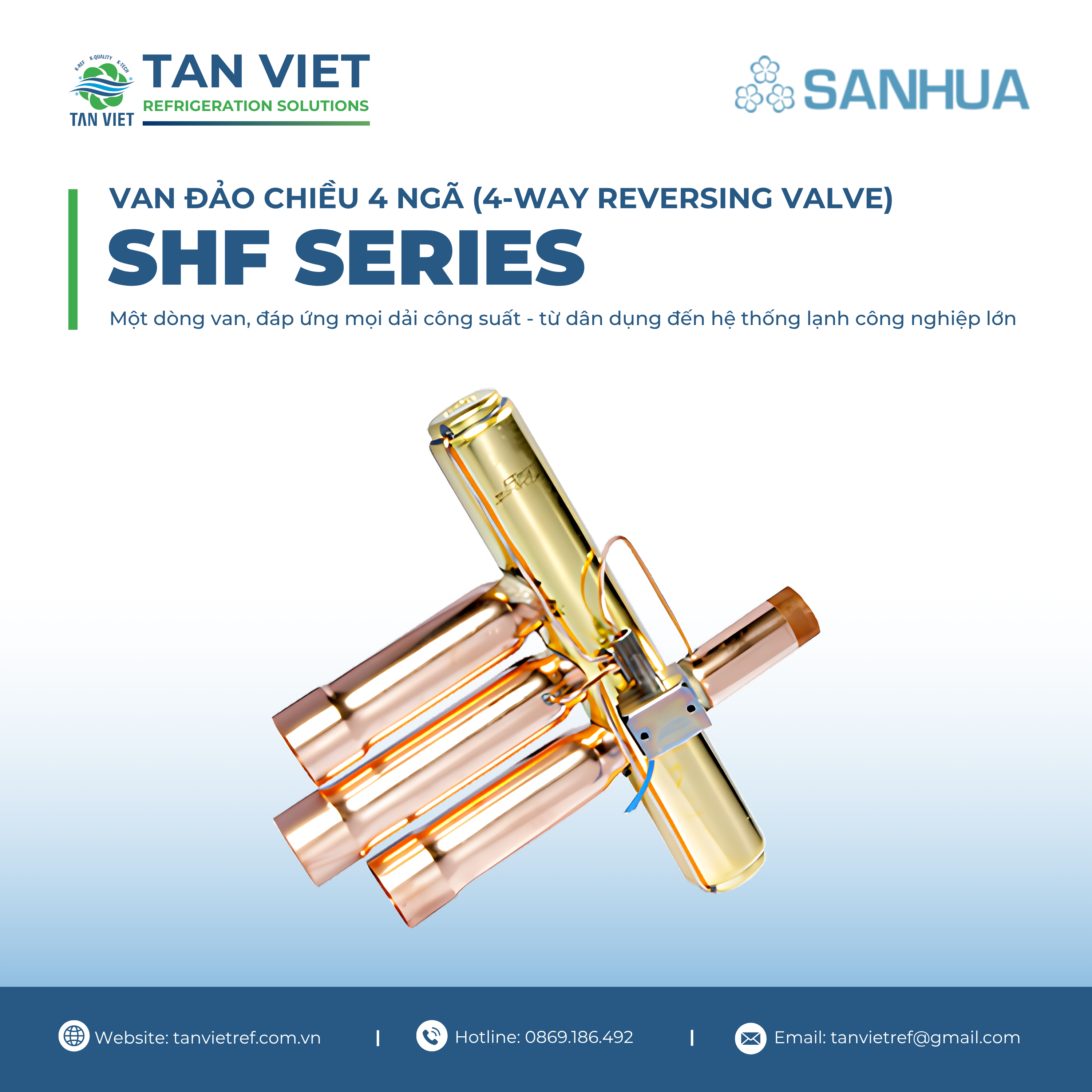 SHF SERIES - VAN ĐẢO CHIỀU 4 NGÃ (4-WAY REVERSING VALVE)