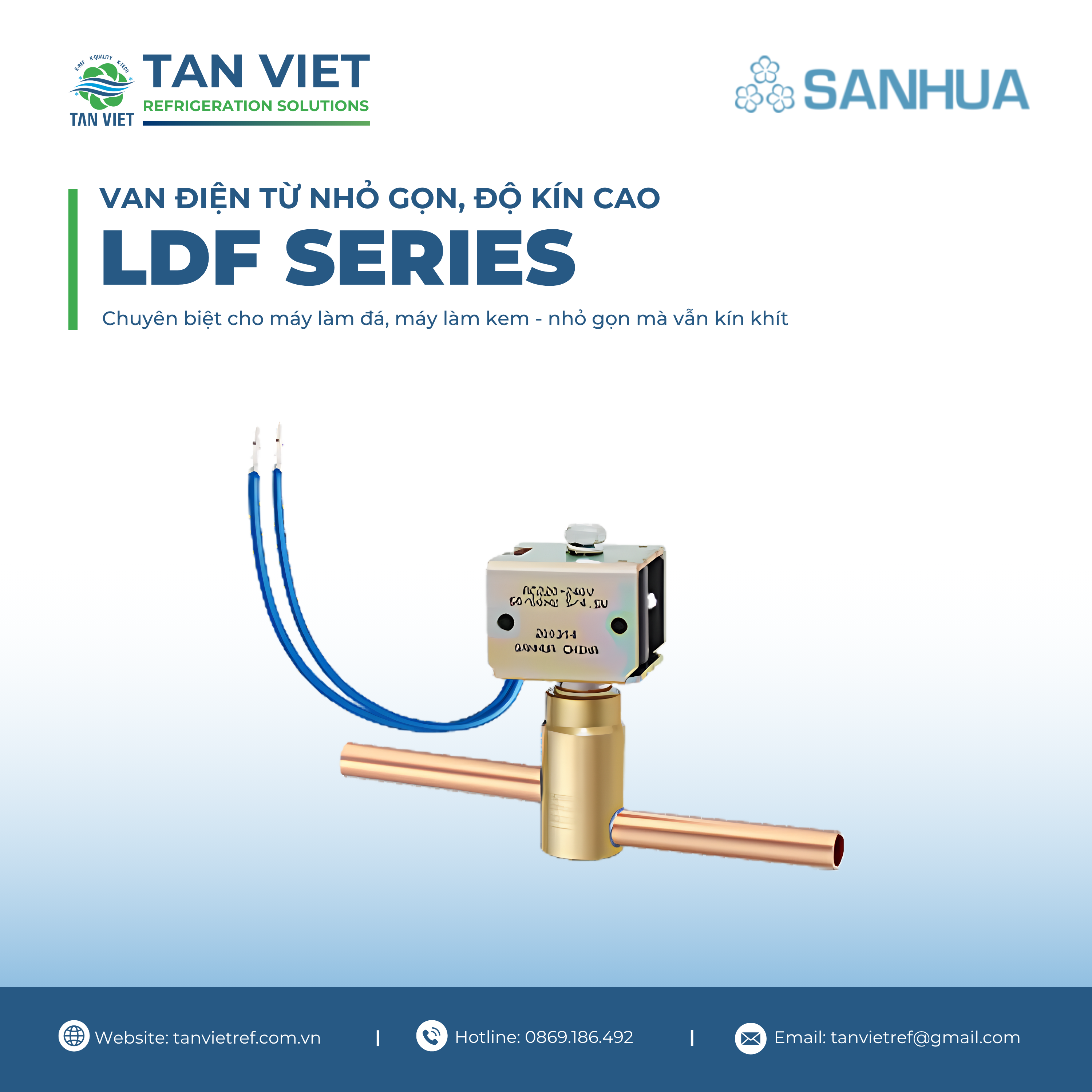 LDF SERIES - VAN ĐIỆN TỪ NHỎ GỌN, ĐỘ KÍN CAO